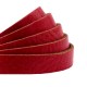 DQ leather flat 10mm Cranberry red